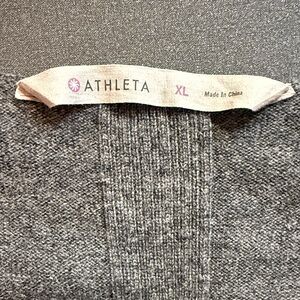 Athleta Charcoal Knit Top Wool/Cashmere blend